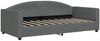 vidaXL Tagesbett Ausziehbar mit Matratzen Dunkelgrau 90x190 cm Stoff 3197217 Bild 4