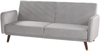 Schlafsofa 3-Sitzer Samtstoff hellgrau SENJA Bild 4