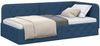 vidaXL Eckbettgestell Blau 90 x 190 cm Stoff 42016494 Bild 3