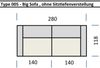 Big-Sofa >Wolve< Kopfteilverstellung, 2 Kissen, Cord dunkelgrau - 280x108x118cm (BxHxT) Bild 1