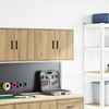 vidaXL Garagen-Wandschrank Artisan-Eiche Holzwerkstoff 860659 Bild 3