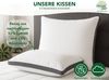 Dreamstar Kopfkissen Wohlfühlkissen, einzeln oder als 2er-Set, stützend und entlastend, Füllung: hochwertige Hohlfaser-Füllung, Bezug: 47% Lyocell, 53% Baumwolle, Seitenschläfer, Rückenschläfer, Bauchschläfer, 2-tlg, atmungsaktives Klimaband, allergike... Bild 3