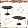 TWSOUL Esstisch Ausziehbarer Esstisch 90–130x75 cm,für 4–6 Personen, platzsparender Küchentisch mit leichtgängiger Teleskopschiene Bild 2