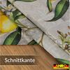 ANRO Tischdecke abwaschbar Madrid Stoff Premium Mediterran Zitrone (Einzelstück 1-tlg), Stoff schmutzabweisend 100x140 cm Mediterran Grau Bild 3