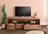 TV-Board Sheesham 190x50x60 natur lackiert / sandgestrahlt PURE SHEESHAM #220 Bild 4