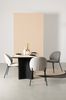 Esszimmerstuhl Edwady aus Stoff und Metall, modern gepolstert, Schwarz Beige, komfortabel für Dein Esszimmer Bild 4