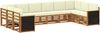 vidaXL Ecksofa Set mit Kissen 7 pcs Natur und Creme 3384881 Bild 2