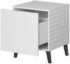 2er Set Nachtschrank Kokez 1S weiß Bild 3
