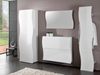 Schuhschrank >Onda< in Weiß/Hochglanz - 101x82x27cm (BxHxT) Bild 3