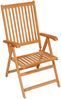 vidaXL Gartenstühle 6 Stk. mit Hellgrünen Kissen Massivholz Teak 3065571 Bild 3