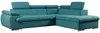 Ecksofa mit Schlaffunktion & Bettkasten FABIEN - Türkis - Ecke Rechts Bild 3