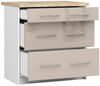 Raumhirsch Furniture Unterschrank Moderner Küchenunterschrank - 3 Schubladen - Küchenmodul (viele Farbvarianten, Maße 60 x 80 x 46 cm) - Hochwertig & stabil Bild 2