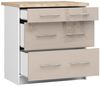 Raumhirsch Furniture Unterschrank Moderner Küchenunterschrank - 3 Schubladen - Küchenmodul (viele Farbvarianten, Maße 60 x 80 x 46 cm) - Hochwertig & stabil Bild 5