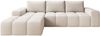 Ecksofa Cento, L-Sofa, Eckcouch L-Form, Sofa Links, Sofa Webstoff, 285 x 56 x 180 cm, Beige Bild 2