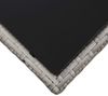 vidaXL Couchtisch Grau 45x45x40 cm Poly Rattan und Glas 46068 Bild 4
