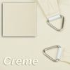 hanSe Sonnensegel Schattensegel UV-Schutz 2x2m Quadrat Creme wasserabweisend Bild 2