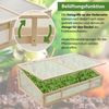 Baumarktplus Frühbeetaufsatz aus Holz, Gewächshaus für Hochbeet, natur, 120x80cm Bild 4