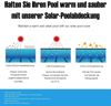 Solarfolie für Pool & Ösen - Ø 457cm - Schwarz Abdeckplane Poolheizung Wärmeplane Bild 5