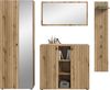 Home affaire Garderoben-Set TATIO, 4-tlg. Garderobenkombination, Breite: 237 cm, Rillenfräsung, (Set, 4-St, 1 Spiegel, 1 Garderobenschrank, 1 Schuhkommode, 1 Garderobenpaneel), Garderobenkombination, Kombi, Flur-Möbel, Schrank, Spiegel, Kommode Bild 2