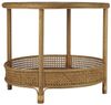 Tisch Beistelltisch Wohnzimmertisch Couchtisch Rund Rattan Ib Laursen 3807-14 Bild 4