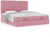 vidaXL Ottoman-Bett mit Matratzen Rosa 180x200 cm Samt 3313777 Bild 4