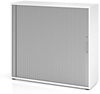 Hammerbacher Rollladenschrank, 120x40x110 cm, Buche/Silber Bild 3