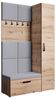 Beautysofa Garderobenschrank mit schmalem eintürigen Kleiderschrank mit Kleiderstange MARGARET I+IV (in 2 Breiten zur Auswahl) mit schmalem 1-türigen Kleiderschrank Bild 4