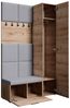 Beautysofa Garderobenschrank mit schmalem eintürigen Kleiderschrank mit Kleiderstange MARGARET I+IV (in 2 Breiten zur Auswahl) mit schmalem 1-türigen Kleiderschrank Bild 2