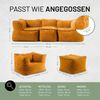 Lumaland Modulares Basic Set - Cord-Reihe | Indoor Sitzsäcke mit Softer Struktur, ideal Sofa Modulen & zum Pouf | Bean Bag mit Füllung - für Wohnzimmer & Co. Bild 3