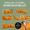 Lumaland Modulares Basic Set - Cord-Reihe | Indoor Sitzsäcke mit Softer Struktur, ideal Sofa Modulen & zum Pouf | Bean Bag mit Füllung - für Wohnzimmer & Co. Bild 5