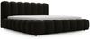 GRAINGOLD Averia Polsterbett 120x200, Doppelbett mit Kopfteil, Bettkasten, Velour-Stoff, Dunkelgrau Bild 2