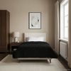 vidaXL Ganzjahresbettdecke Gepolstert Schwarz 135 x 200 cm 42026253 Bild 4