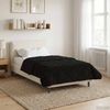 vidaXL Ganzjahresbettdecke Gepolstert Schwarz 135 x 200 cm 42026253 Bild 1