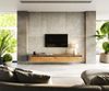 Design-Lowboard Stonegrace 240 cm Akazie Natur Schiefer 4 Türen schwebend Bild 2