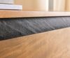 Design-Lowboard Stonegrace 240 cm Akazie Natur Schiefer 4 Türen schwebend Bild 5