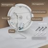 B.K.Licht - LED Deckenlampe mit indirektem Licht, Flach, Neutralweißes Licht, IP44, Panel, LED Lampe, Deckenleuchte, Badezimmer Lampe, Wohnzimmerlampe, Küchenlampe, 58 x 20 x 3, Weiß Bild 4
