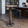 Stehtisch SILKE rund - 54x54x91cm, Metall, Bronze | Hoher Tisch Bartisch Bistrotisch hoch Bild 3