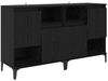 vidaXL Sideboards 2 pcs Schwarz Eichen-Optik 60 x 35 x 70 cm 3415601 Bild 5
