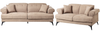 5-Sitzer Sofa Set Stoff hellbraun SKIVE Bild 4