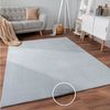 Paco Home Teppich Sevilla 521, rechteckig, Höhe: 16 mm, Kurzflor, Uni Farben, weich & kuschelig, Hoch-Tief Effekt, Wohnzimmer Bild 2