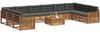 vidaXL Sofagarnituren 11 pcs Natur und Anthrazit Massivholz Akazie 3374247 Bild 3