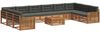 vidaXL Sofagarnituren 11 pcs Natur und Anthrazit Massivholz Akazie 3374247 Bild 2