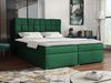 Boxspringbett Malmo Box, Grün, 140x200 cm Bild 2