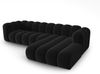 Micadoni Modulares Ecksofa Lupine 4-Sitzer Rechts Samtstoff Salvador Schwarz Bild 3