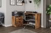 Winkelschreibtisch >BELFAST< in Old-Wood/Anthrazit 129 x 83,5 x 105 cm (BxHxT) Bild 2