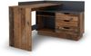 Winkelschreibtisch >BELFAST< in Old-Wood/Anthrazit 129 x 83,5 x 105 cm (BxHxT) Bild 4