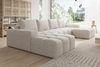 PROMETO Möbel Ecksofa Couch U-Form, Sofa U-Form Teddy-Bouclé, Web oder Cord-Stoff Cento Bild 3