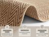 Flachgewebe Läufer Nature Beige Terra - 80x250x0,5cm Bild 2