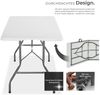 tectake Campingtisch Outdoor-Tisch klappbar, gummierter Tragegriff, 120 kg Belastbarkeit (Klapptisch Panja, 1-St, 1 tlg), Campingtisch zum Zusammenklappen in kompakter Kofferform Bild 3