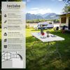 tectake Campingtisch Outdoor-Tisch klappbar, gummierter Tragegriff, 120 kg Belastbarkeit (Klapptisch Panja, 1-St, 1 tlg), Campingtisch zum Zusammenklappen in kompakter Kofferform Bild 2
